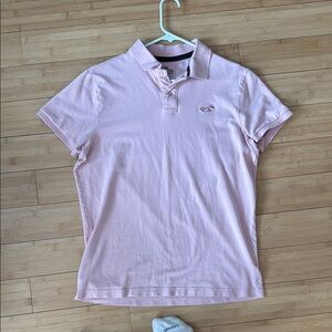 Hollister Men's Pink Polo Shirt